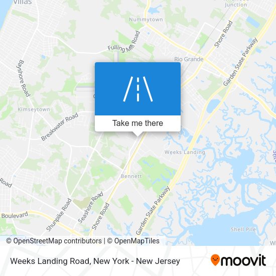 Mapa de Weeks Landing Road