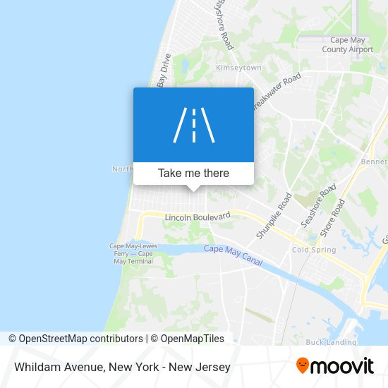 Mapa de Whildam Avenue