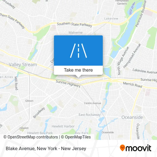 Mapa de Blake Avenue