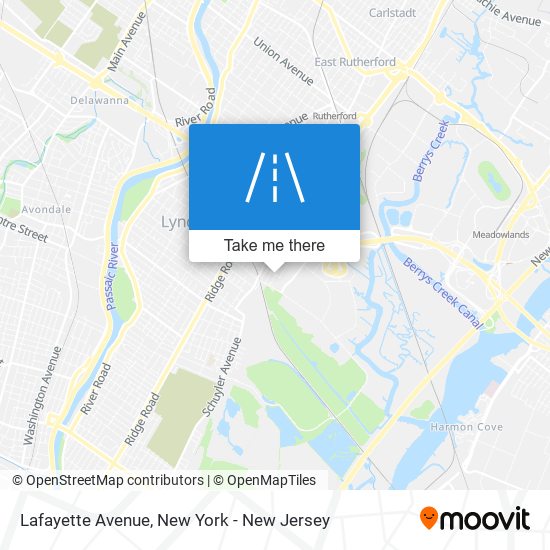 Mapa de Lafayette Avenue