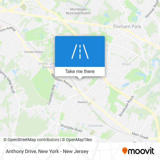 Anthony Drive map