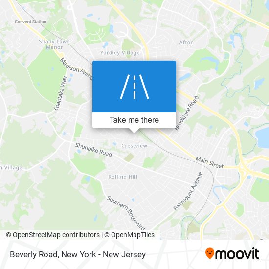 Beverly Road map