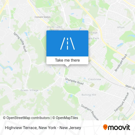 Highview Terrace map