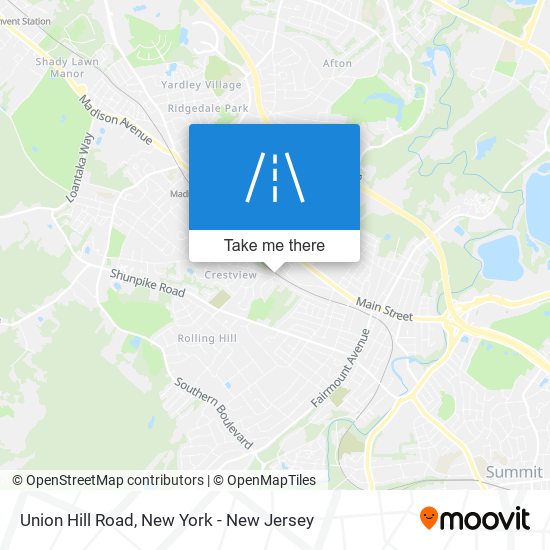 Union Hill Road map