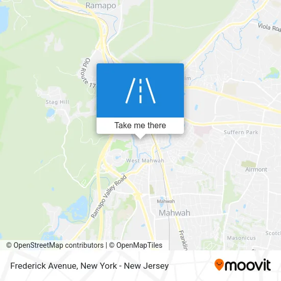 Frederick Avenue map