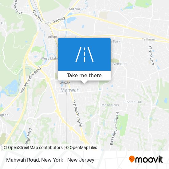 Mahwah Road map