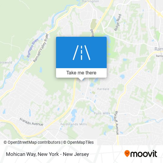 Mohican Way map