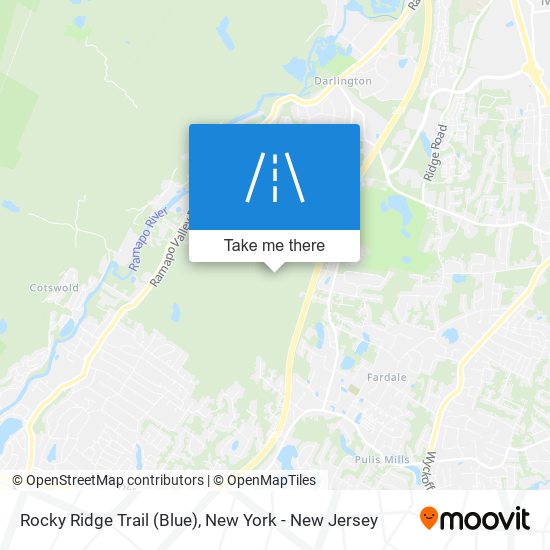 Rocky Ridge Trail (Blue) map