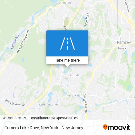 Turners Lake Drive map