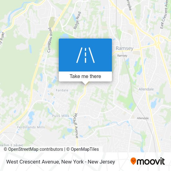 Mapa de West Crescent Avenue