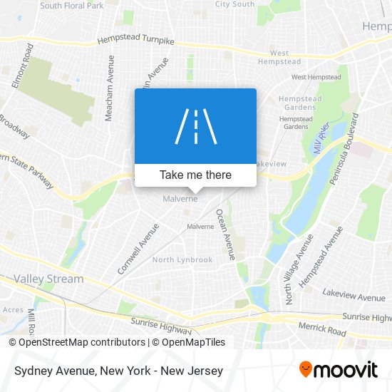 Sydney Avenue map