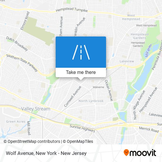 Wolf Avenue map