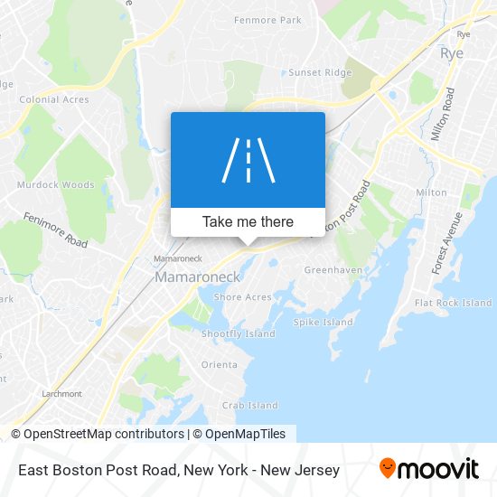 Mapa de East Boston Post Road
