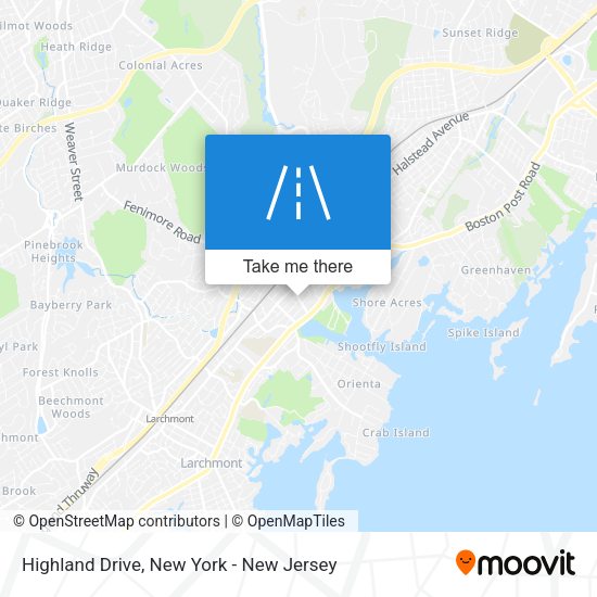 Mapa de Highland Drive