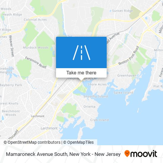 Mapa de Mamaroneck Avenue South