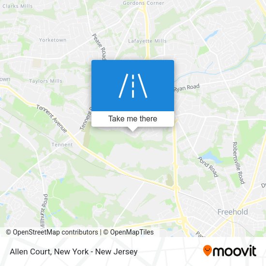 Mapa de Allen Court