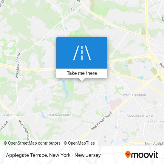 Mapa de Applegate Terrace