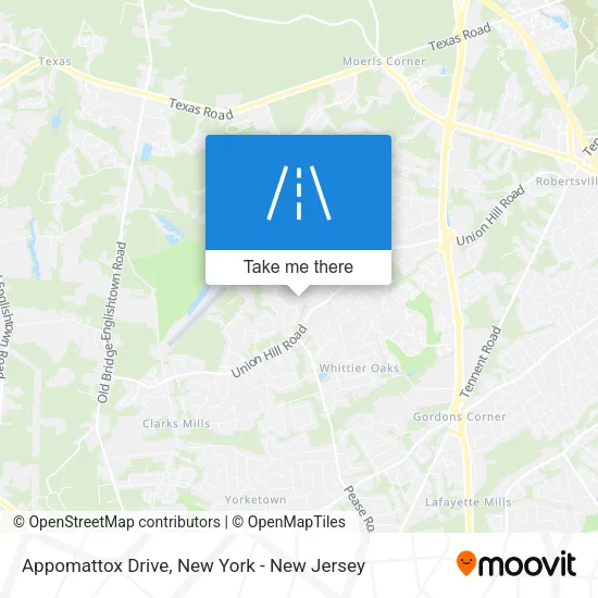 Appomattox Drive map