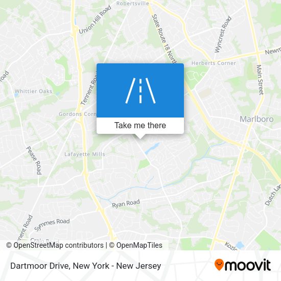 Mapa de Dartmoor Drive