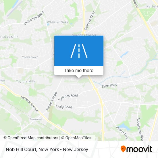 Mapa de Nob Hill Court