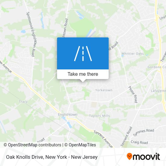 Mapa de Oak Knolls Drive