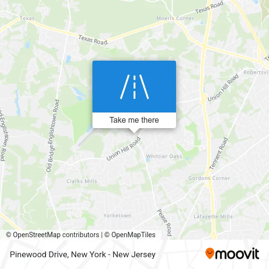 Pinewood Drive map