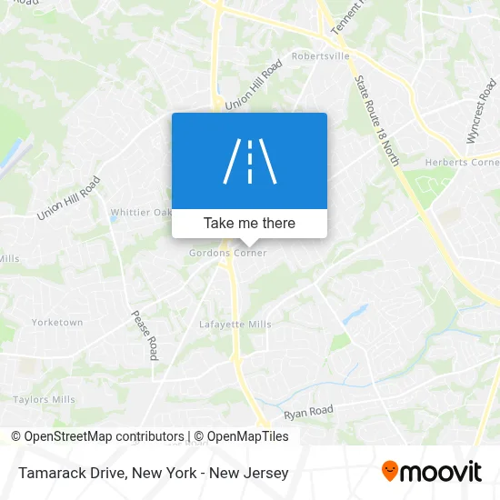 Tamarack Drive map