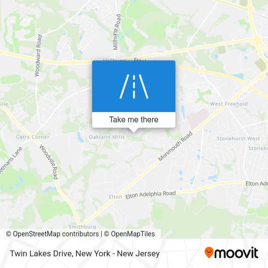 Mapa de Twin Lakes Drive
