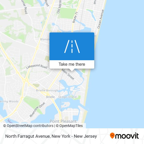 North Farragut Avenue map