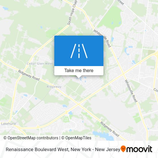 Renaissance Boulevard West map