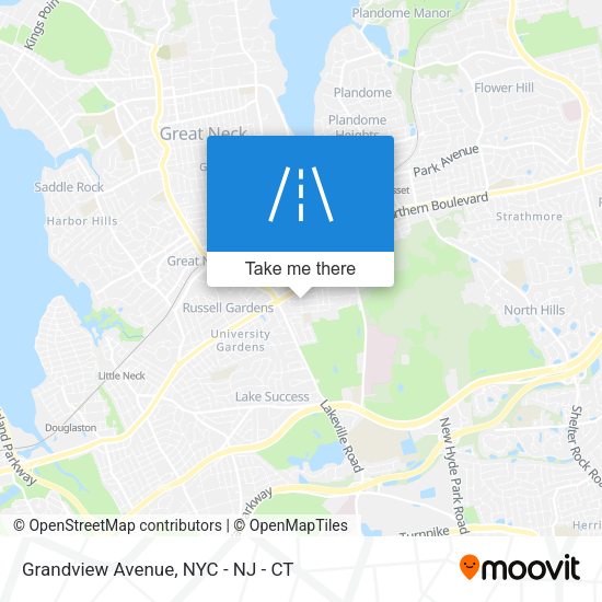 Mapa de Grandview Avenue