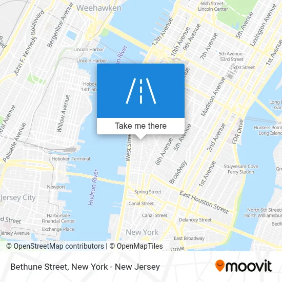 Bethune Street map