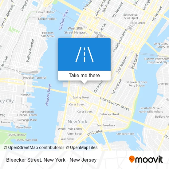 Bleecker Street map