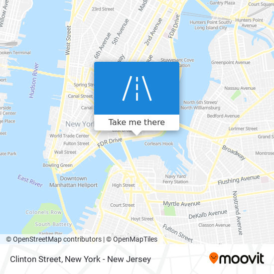 Mapa de Clinton Street