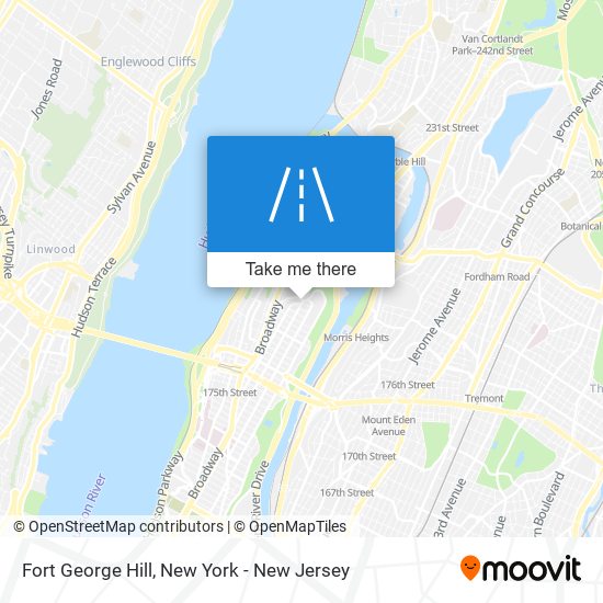 Fort George Hill map