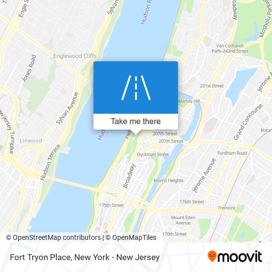 Fort Tryon Place map