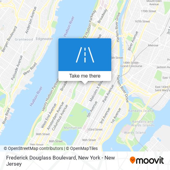 Frederick Douglass Boulevard map
