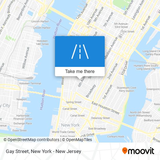 Gay Street map