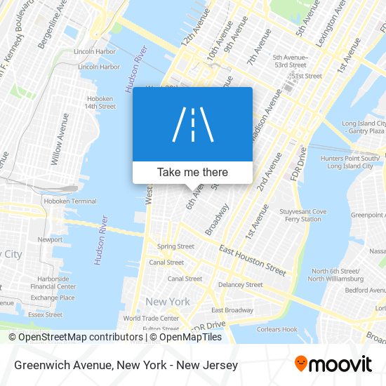 Greenwich Avenue map