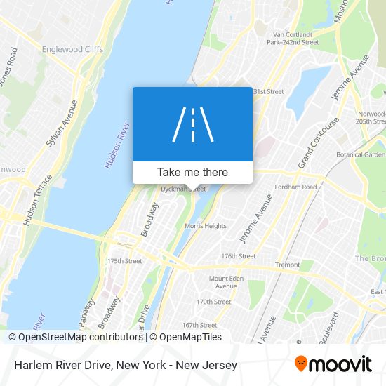 Harlem River Drive map