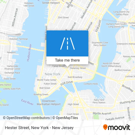 Hester Street map