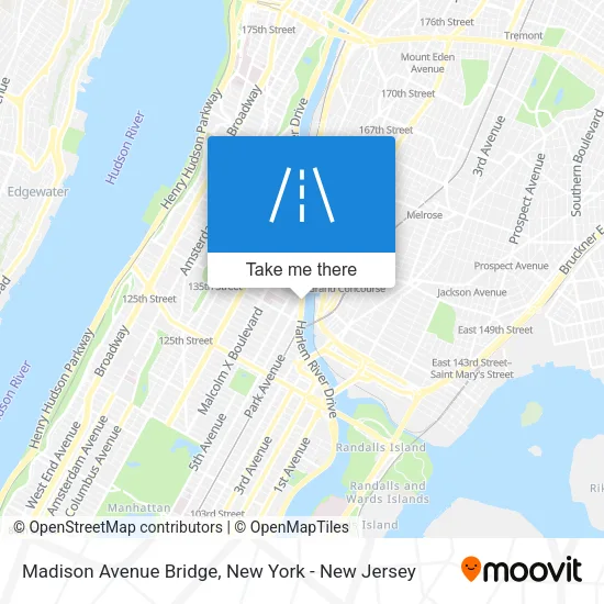 Madison Avenue Bridge map