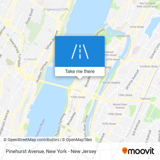 Pinehurst Avenue map