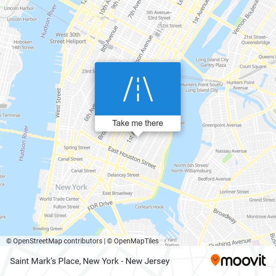 Saint Mark's Place map