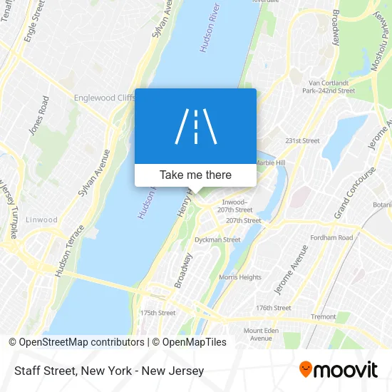Staff Street map