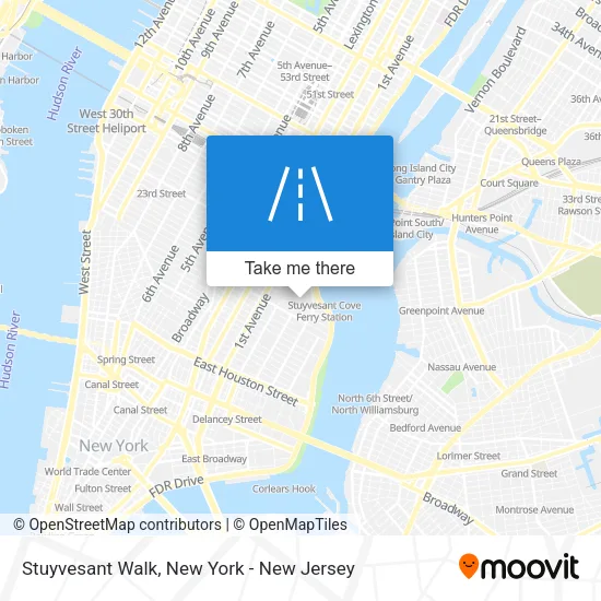 Stuyvesant Walk map