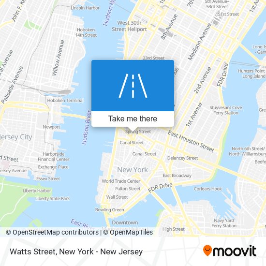 Watts Street map