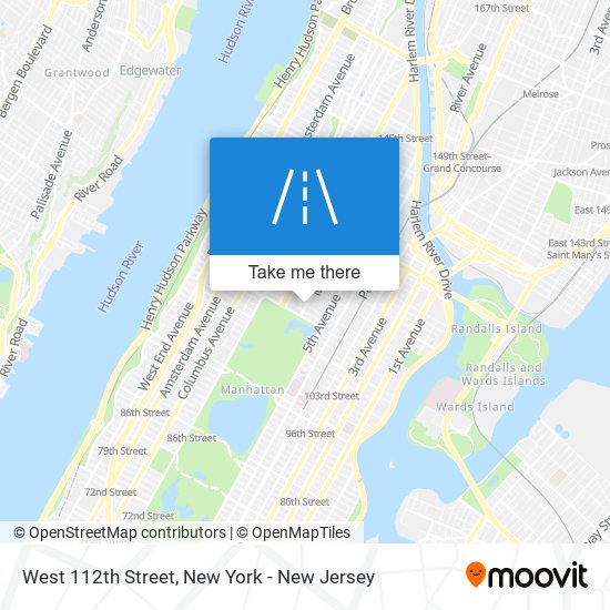 West 112th Street map