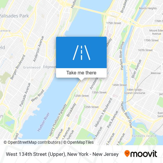 Mapa de West 134th Street (Upper)