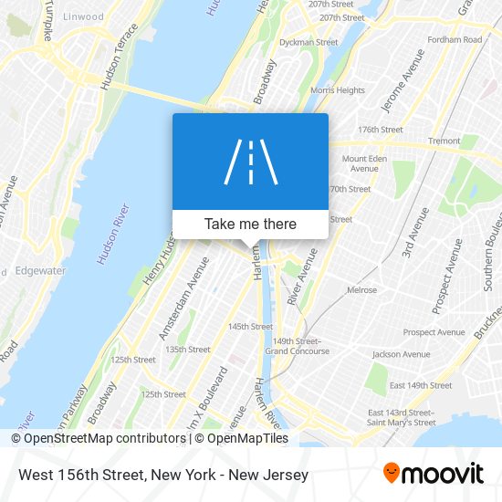 Mapa de West 156th Street